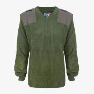 סוודר צבאי בצבע זית WEATHERPROF