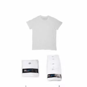 6 חולצות קצרות גברים בצבע לבן  WEATHERPROOF