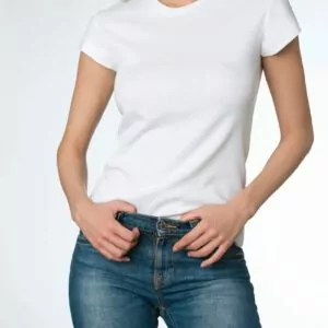זוג חולצות בייסיק לבנות שרוול קצר צווארון עגול LEE COOPER 452500