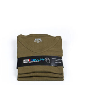 שישיית חולצות נשים זית צווארון וי WEATHERPROOF