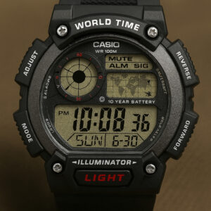 שעון דיגיטלי CASIO AE-1400W-1AVDF עם זמן עולמי