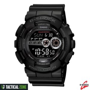 שעון דיגיטלי שחור קשוח CASIO G-Shock GD-100-1B