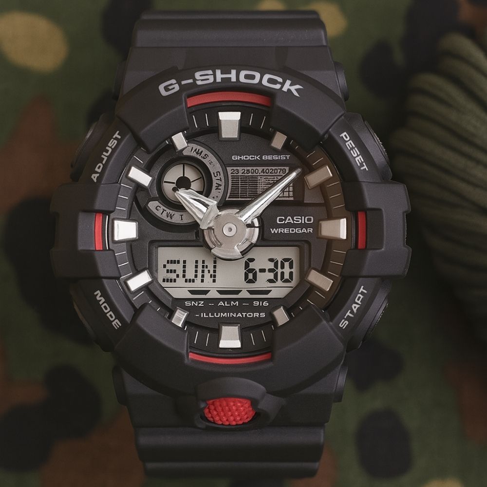 ג'י שוק CASIO GA-700-1A – עמידות קיצונית לפעילויות אקסטרים