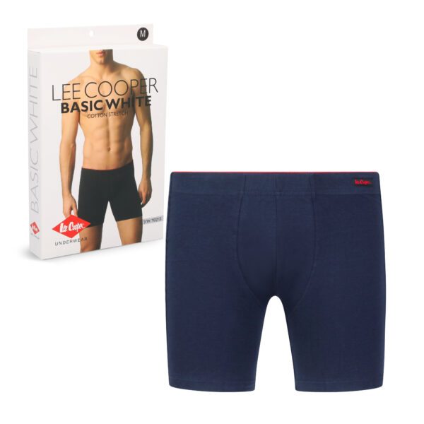 ⁦תחתוני בוקסר ארוך LEE COOPER מדגם BASIC WHITE⁩ – תמונה ⁦4⁩