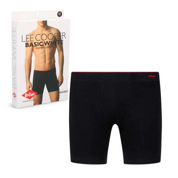 תחתוני בוקסר ארוך LEE COOPER מדגם BASIC WHITE