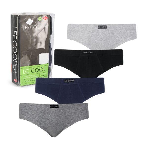 מארז 4 זוגות תחתוני סליפ LEE COOPER - LC COOL