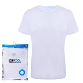 חולצת דריפיט קצרה COOL32 צבע לבן