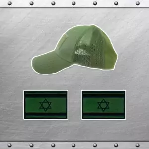 כובע טקטי ירוק + 1 פאצים ירוקים