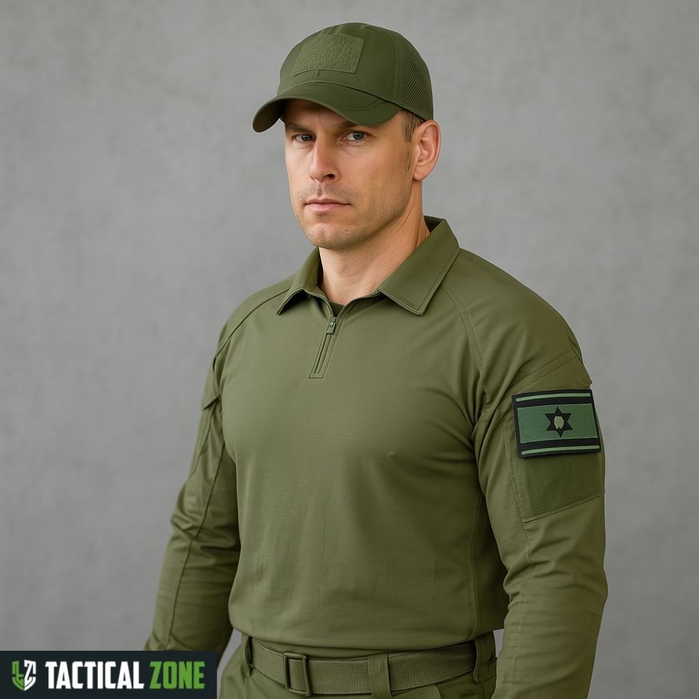 סט ביגוד טקטי מלא בצבע ירוק לשטח