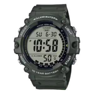 שעון יד דיגיטלי עם רצועת סיליקון Casio AE-1500WHX-3AV