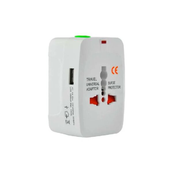 מתאם חשמל אוניברסלי עולמי עם חיבור USB
