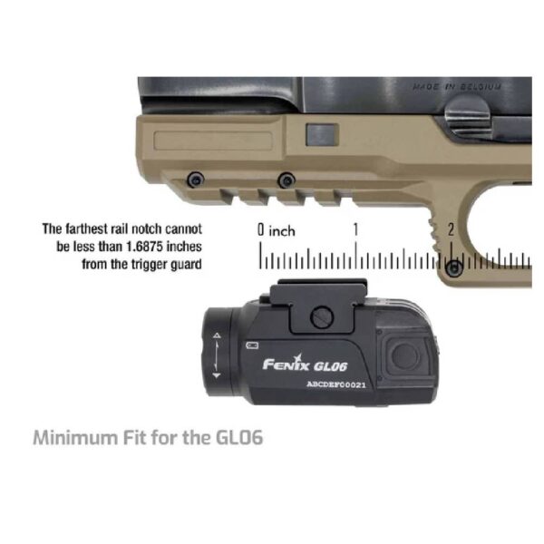 ⁦פנס לאקדח 600 לומן - Fenix GL06 Compact Light⁩ – תמונה ⁦2⁩