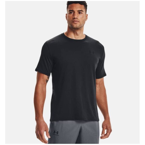 חולצת דריפיט אפורה קצרה אנדאר ארמור Men's UA Sportstyle Left Chest 1326799