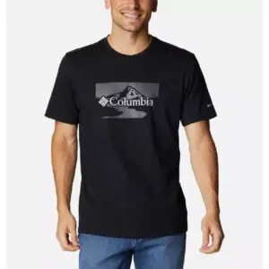 חולצת בייסיק שחור לגברים מבית קולומביה