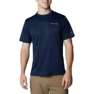 חולצה קצרה נייבי לגברים Columbia Hike Crew