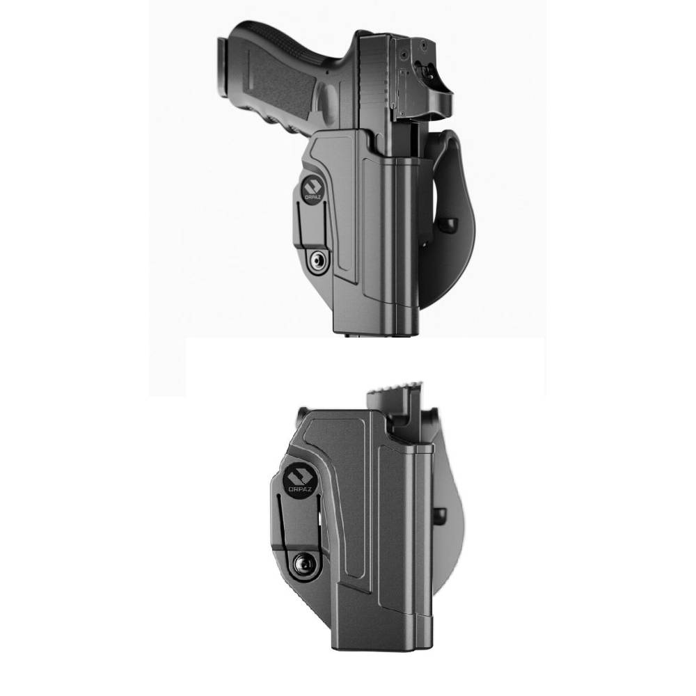 נרתיק פלסטיק חיצוני לגלוק 17-19-26 + רמון - שמאל