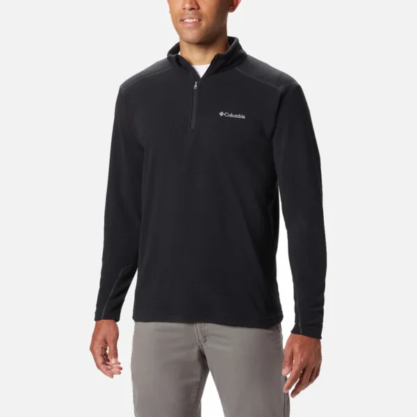 מעיל פליס לגברים קולומביה שחור Klamath Range™ II Half Zip