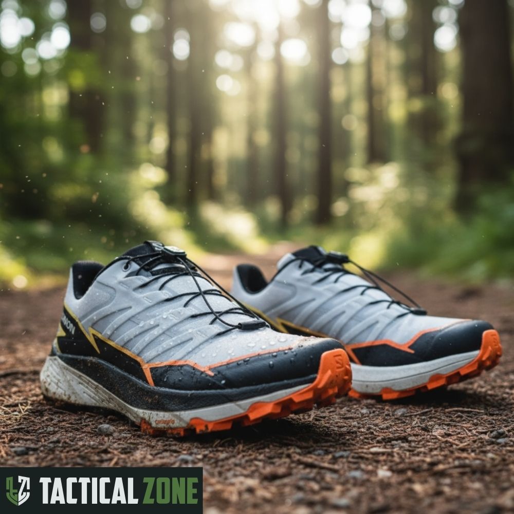 THUNDERCROSS נעלי ריצת שטח גברים סלומון צבע Shocking Orange – כסוף