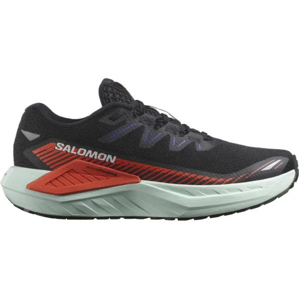 ⁦Salomon Men's DRX Defy GRVL נעלי ריצה דו שימושי (כביש/שטח) גברים - שחור וירוק בהיר⁩ – תמונה ⁦4⁩