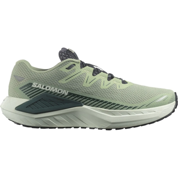 Salomon Men's DRX Defy GRVL נעלי ריצה דו שימושי (כביש/שטח) גברים - שחור וירוק בהיר