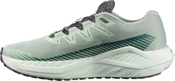 ⁦Salomon Men's DRX Defy GRVL נעלי ריצה דו שימושי (כביש/שטח) גברים - שחור וירוק בהיר⁩ – תמונה ⁦3⁩