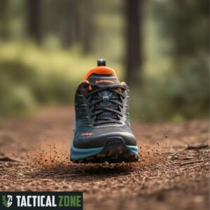 נעלי ריצת שטח Amplux Lowa לגברים - Steel blue+Flame - כחול פלדה