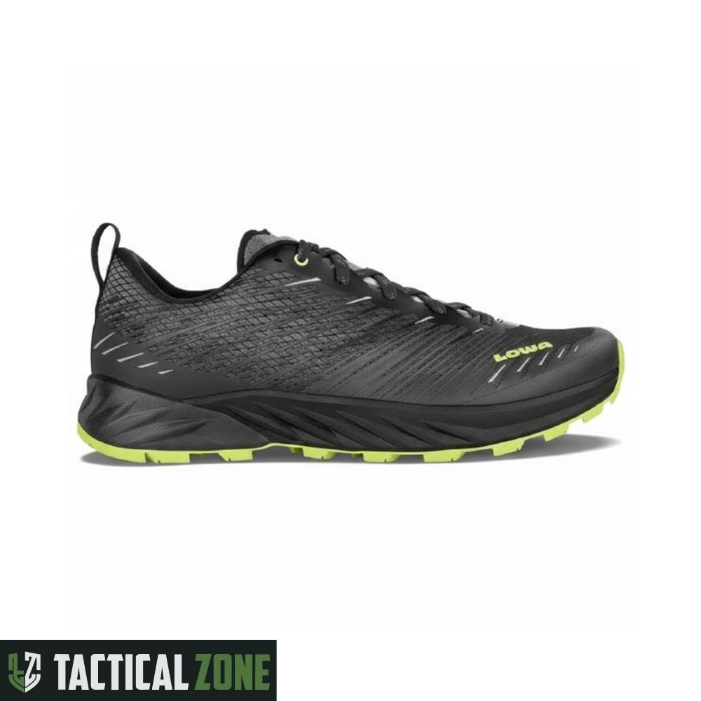 נעלי ריצת שטח Amplux Lowa לגברים – BLACK+LIME