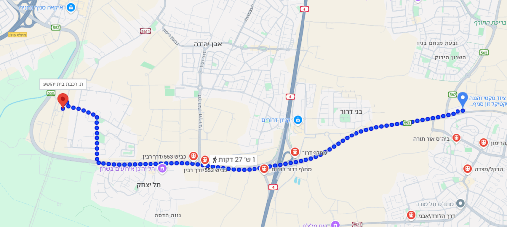 טקטיקל זון מסלול הליכה רכבת בית יהושוע