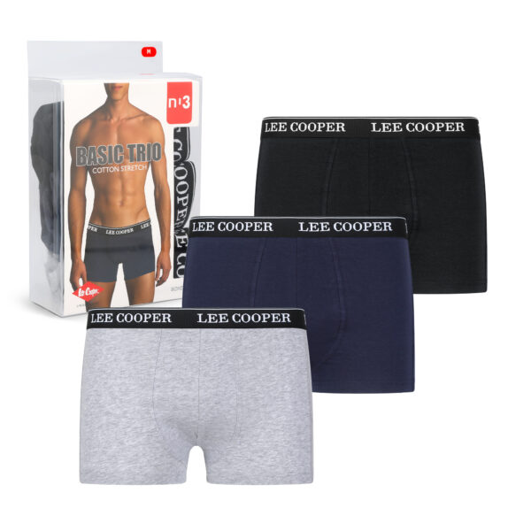 ⁦שלישיית תחתוני בוקסר BASIC TRIO של LEE COOPER⁩ – תמונה ⁦2⁩