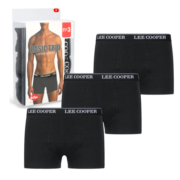 שלישיית תחתוני בוקסר BASIC TRIO של LEE COOPER