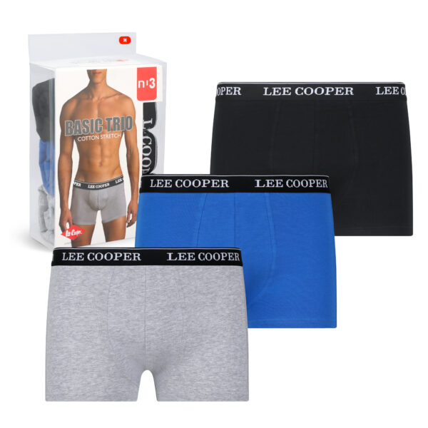 ⁦שלישיית תחתוני בוקסר BASIC TRIO של LEE COOPER⁩ – תמונה ⁦3⁩