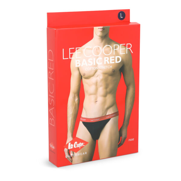 ⁦תחתוני טנגה BASIC RED - LEE COOPER⁩ – תמונה ⁦7⁩