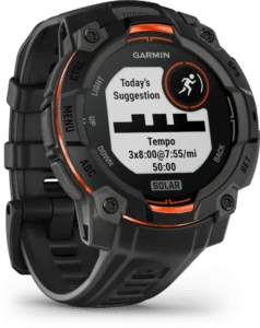 ⁦שעון ספורט חכם – Instinct 3 Solar | 45mm Black Bezel with Black Band מבית GARMIN - צבע: שחור⁩ – תמונה ⁦2⁩