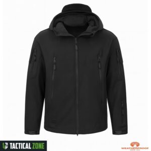 מעיל סופטשל צבאי שחור