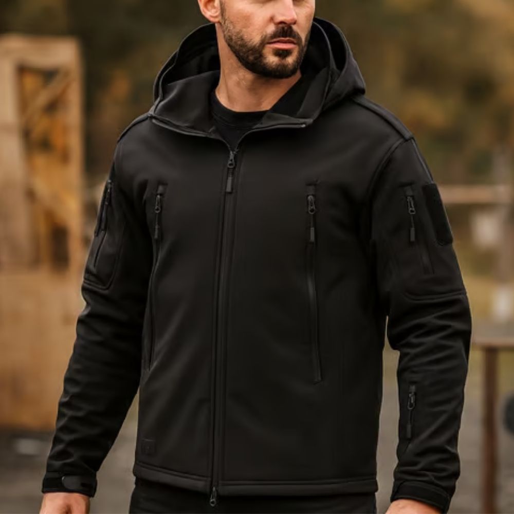 מעיל סיירות פליז שחור