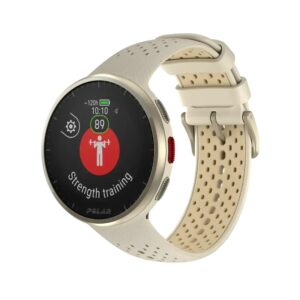 Polar Pacer Pro שעון ריצה מתקדם עם GPS זהב/לבן