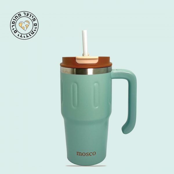 TZZ - 6855 greenN - 650 ml double spout thermal mug