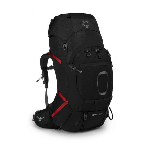 תרמיל AETHER 70 PLUS בצבע שחור OSPREY אוספרי
