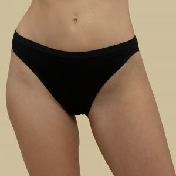 TZZ - SET OF 4 HI LEG BASIC PACK WOMEN'S UNDERWEAR BLACK