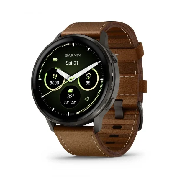 TZZ - VENU 4 45 MM - BROWN LEATHER WATCH SPORT SMART