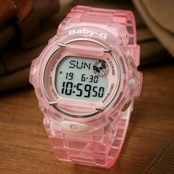 CASIO BG169R-4 – שעון דיגיטלי עמיד ורוד בייבי-ג'י