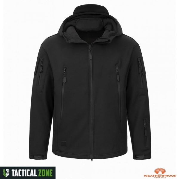 מעיל סופטשל צבאי שחור