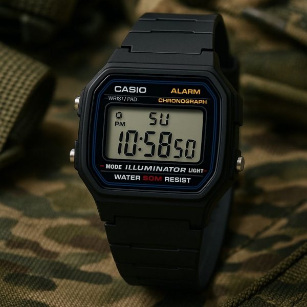 שעון דיגיטלי קלאסי CASIO F-91W-1DG – עיצוב פשוט ונצחי
