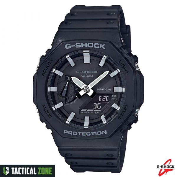 CASIO GA-2100-1ADR – שעון עמיד במיוחד עם גוף קרבון קל משקל