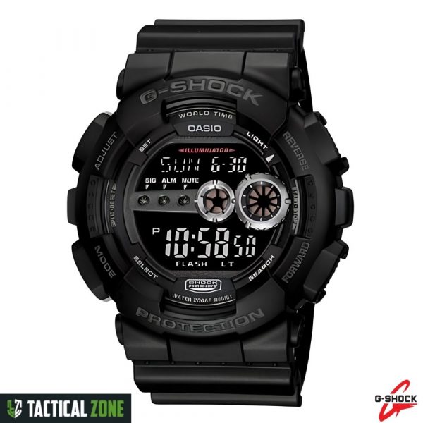 שעון דיגיטלי שחור קשוח CASIO G-Shock GD-100-1B