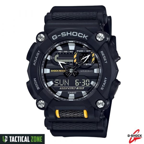 שעון ג'י שוק GA-900-1A – עיצוב תעשייתי ועמיד