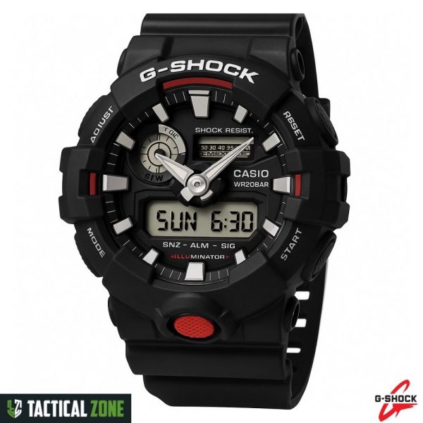 שעון יד ספורטיבי ג'י שוק CASIO GA-700-1A – עמיד לזעזועים