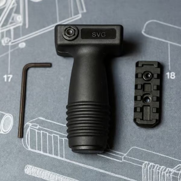 ידית SVG עם מסילה פיקטינית קצרה