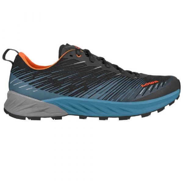נעלי ריצת שטח לגברים Amplux steel blue/flame LOWA